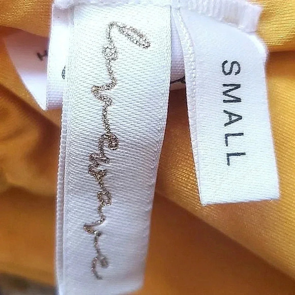 Love Wave yellow thong bikini bottom Size Small - Picture 3 of 3